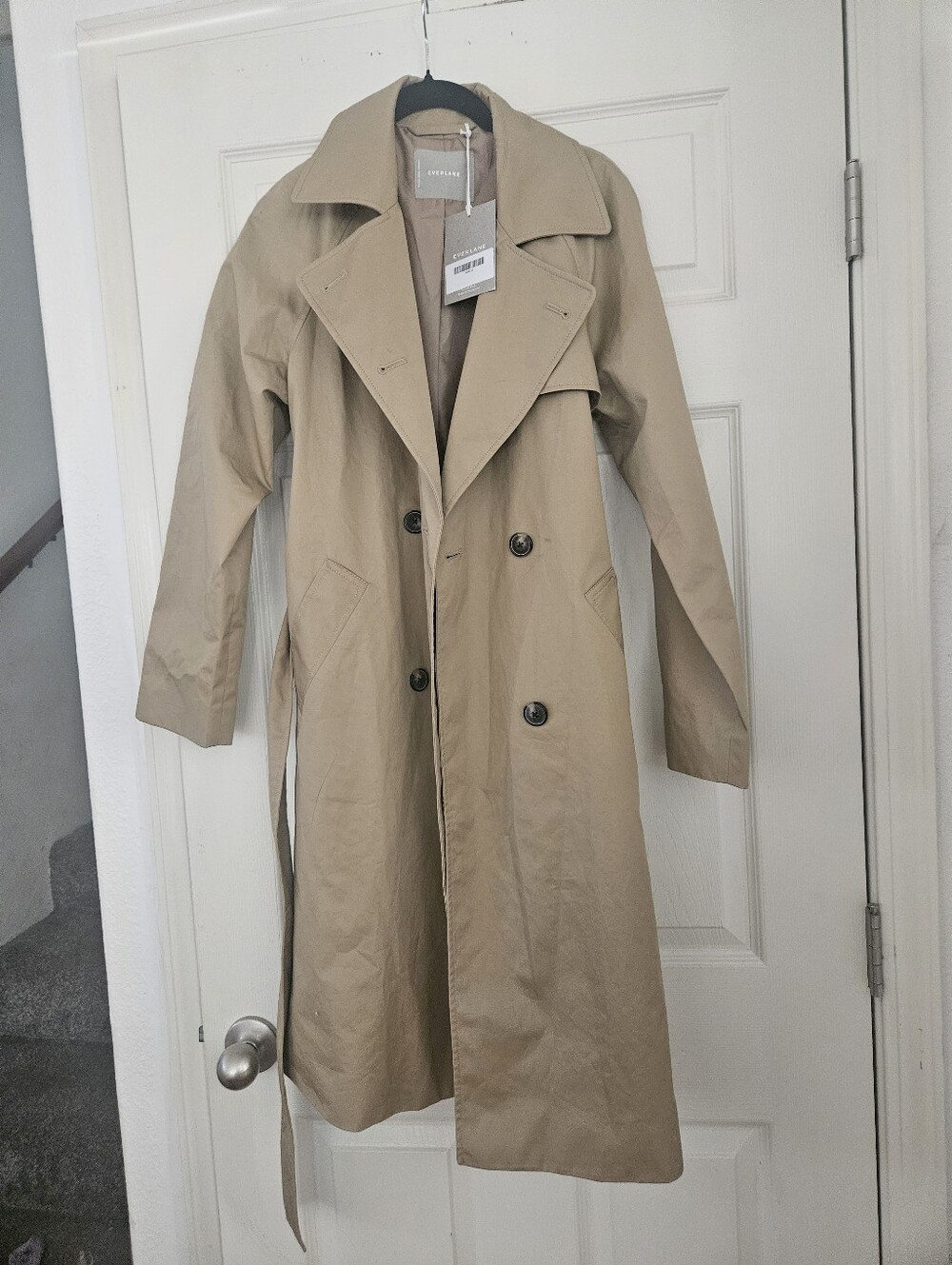 Nwt Everlane Women's Khaki Trench Coat - Picture 2 of 9